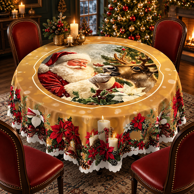 Festive Christmas Tablecloth