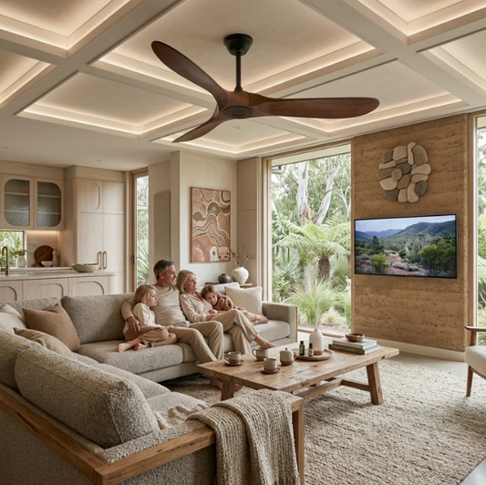 Corvo Walnut Ceiling Fan