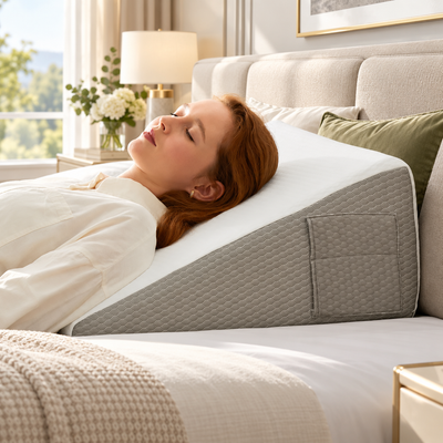 Gel Memory Foam Bed Wedge Pillow