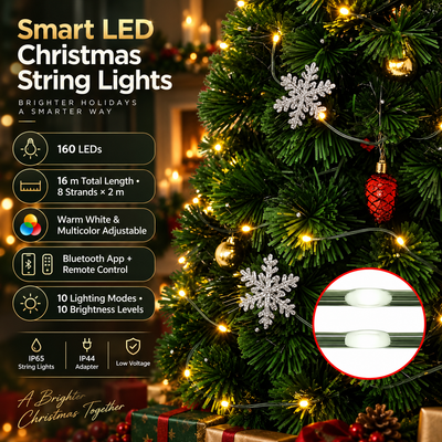 8-Strand Smart Christmas Lights