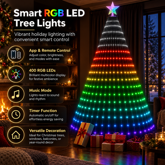 Smart RGB Christmas String Lights