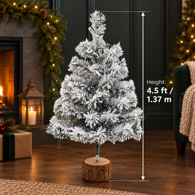 Snow Flocked Christmas Tree