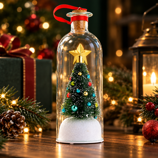 Recordable Christmas Tree Message Bottle
