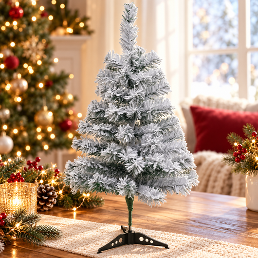 Snow Flocked Christmas Tree