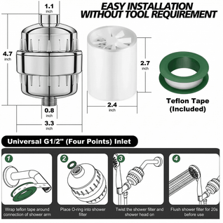 Hard Water Shower Filter