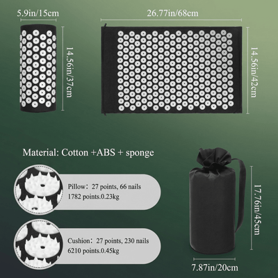 Acupressure Mat & Pillow Set