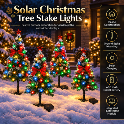 Solar Christmas Tree Stake Lights