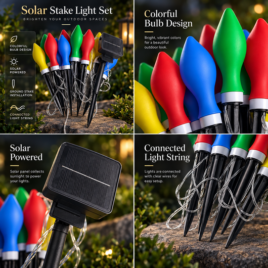 Ember Solar Flame Path Lights, 12 Pack