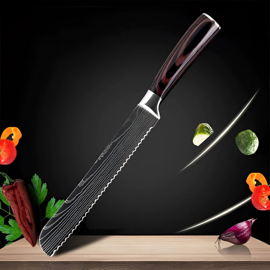 8 Inch Damascus Steel Bread Knife