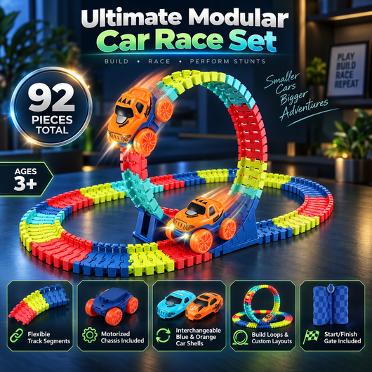 Flexible Car Track Set