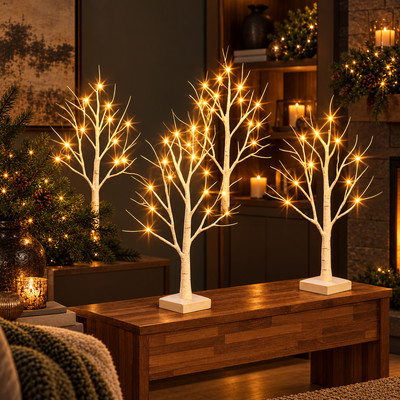 Snow Flocked Prelit Christmas Tree