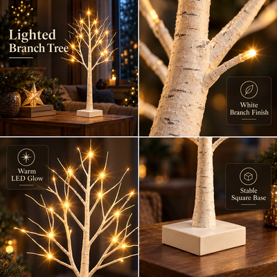 Snow Flocked Prelit Christmas Tree