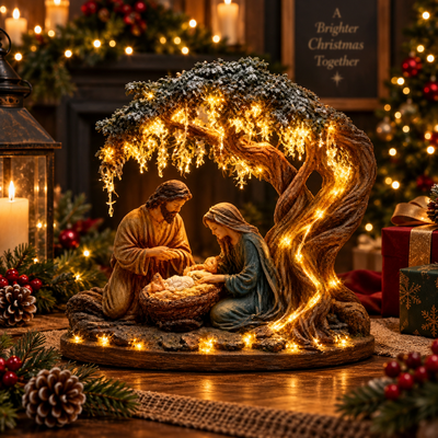 Light-Up Nativity Scene Figurine