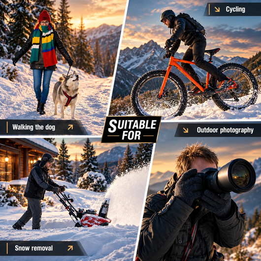 Heated Waterproof Ski Gloves