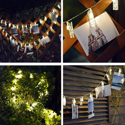 LED String Lights with Photo Clips