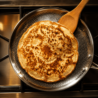 Hand-Hammered Titanium Crepe Pan