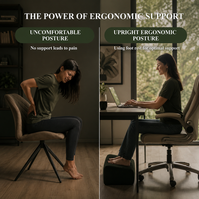 Adjustable Ergonomic Foot Rest for Under Desk