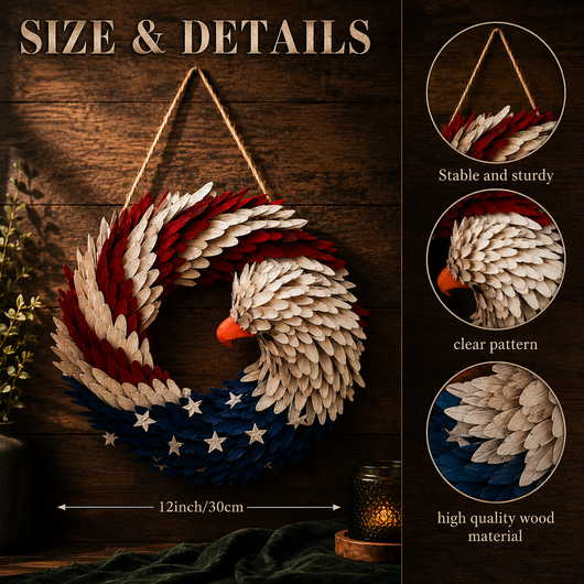 Patriotic Eagle Wreath
