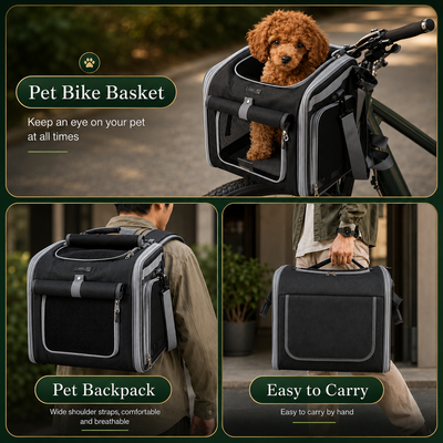 Expandable Bike Basket for Pets