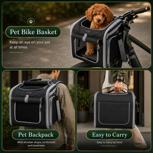 Expandable Bike Basket for Pets
