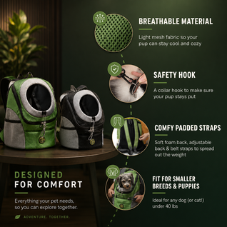 Dog Backpack Carrier for Small Dogs and Cats