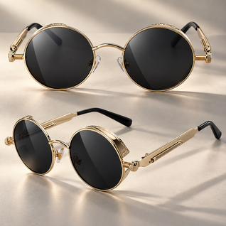Steampunk Round Sunglasses