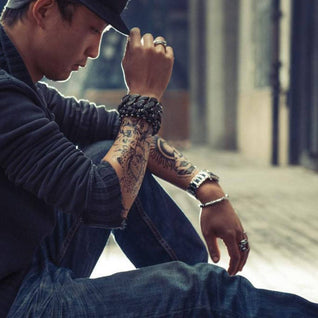 Skull Chain Link Bracelet
