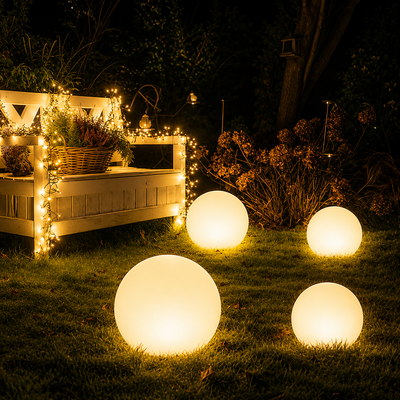 Cordless Garden Globe Light