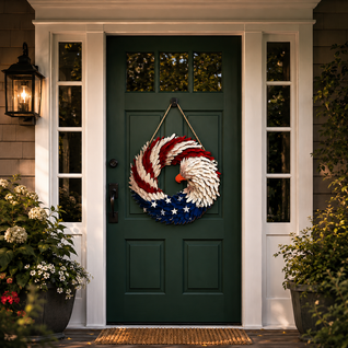 Patriotic Eagle Wreath