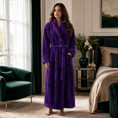 Plush Fleece Bathrobe