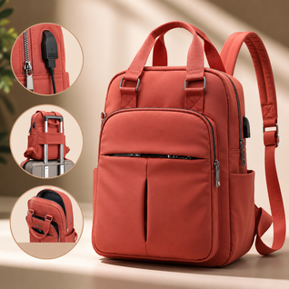 Anti-Theft USB Charging Backpack