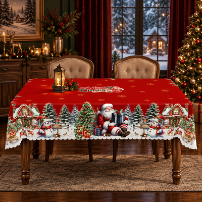 Festive Christmas Tablecloth