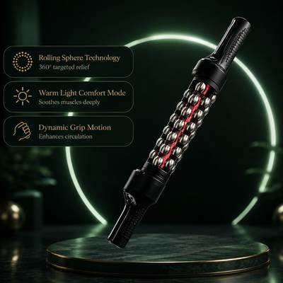 360° Rotating Deep Tissue Massage Roller