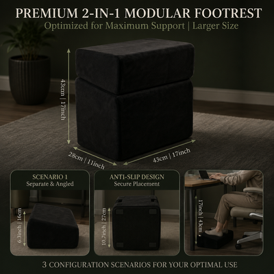 Adjustable Ergonomic Foot Rest for Under Desk