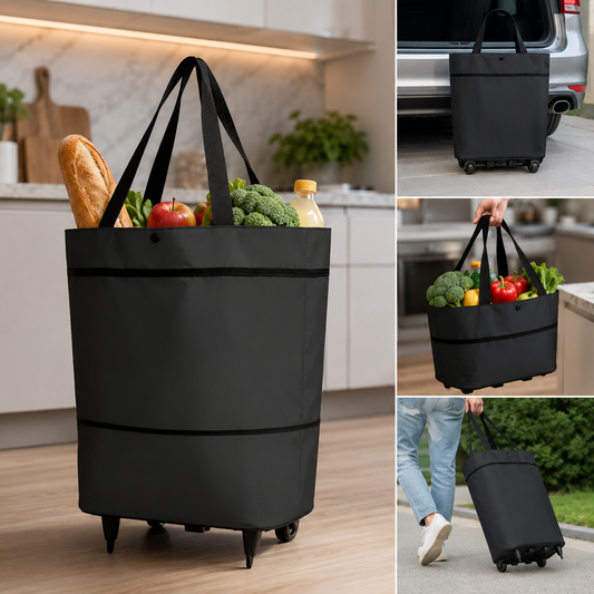 Foldable Shopping Bag with Wheels