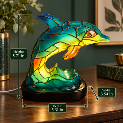 Stained Animal Table Lamp