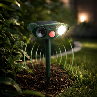 Solar Ultrasonic Chipmunk Repeller