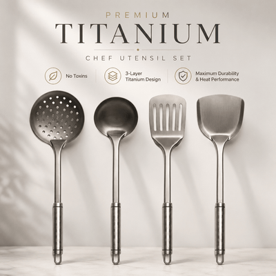 Titanium Chef Utensil Set