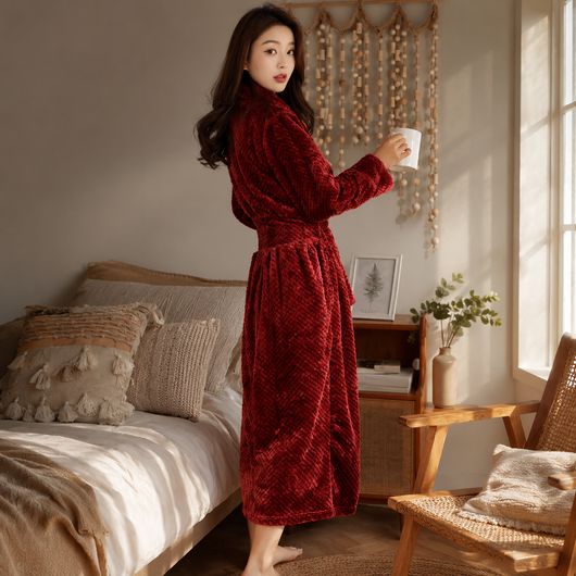 Plush Fleece Bathrobe