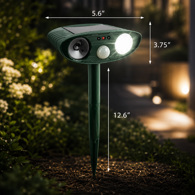 Solar Ultrasonic Chipmunk Repeller