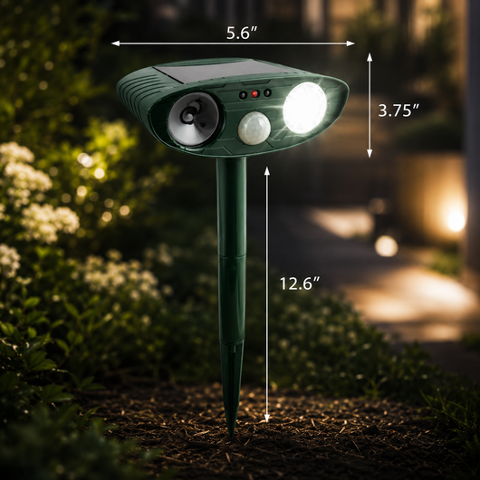 Solar Ultrasonic Chipmunk Repeller