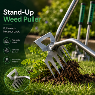 Stand-Up Weed Puller Tool