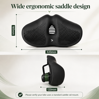 Ergonomic Noseless Bike Saddle