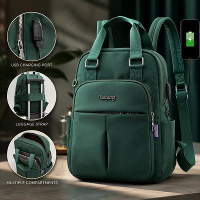 Anti-Theft USB Charging Backpack