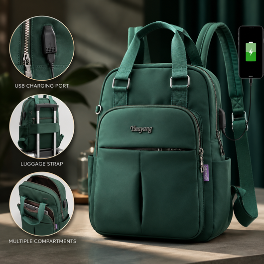 Anti-Theft USB Charging Backpack