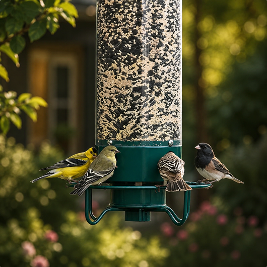 Squirrel Proof Bird Feeder with Spinning Perch