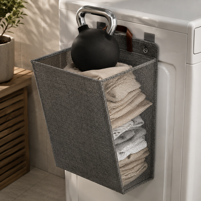 Wall Mounted Foldable Laundry Basket