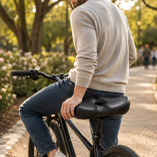 Ergonomic Noseless Bike Saddle