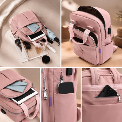 Anti-Theft USB Charging Backpack