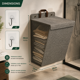 Wall Mounted Foldable Laundry Basket
